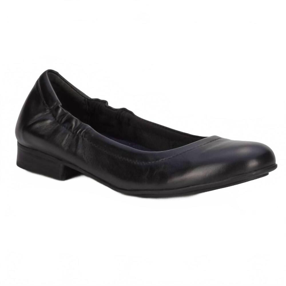 NEW THE WALKING CRADLE CO. women's tess comfort ballet flats in black mestic